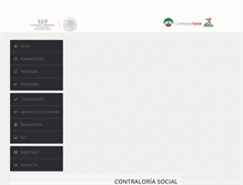 Tablet Screenshot of contraloriasocial.conade.gob.mx